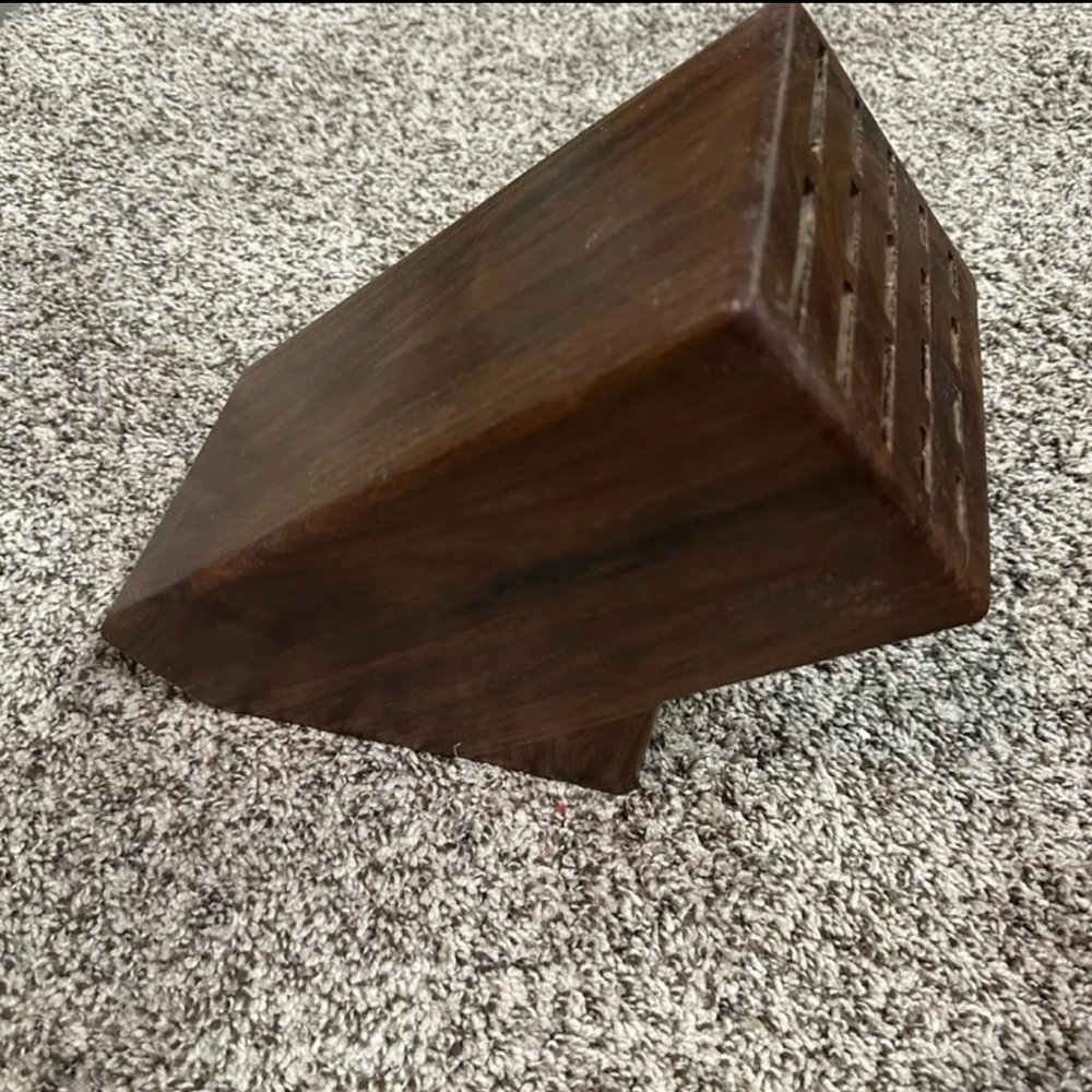Handmade Wooden Knife Block